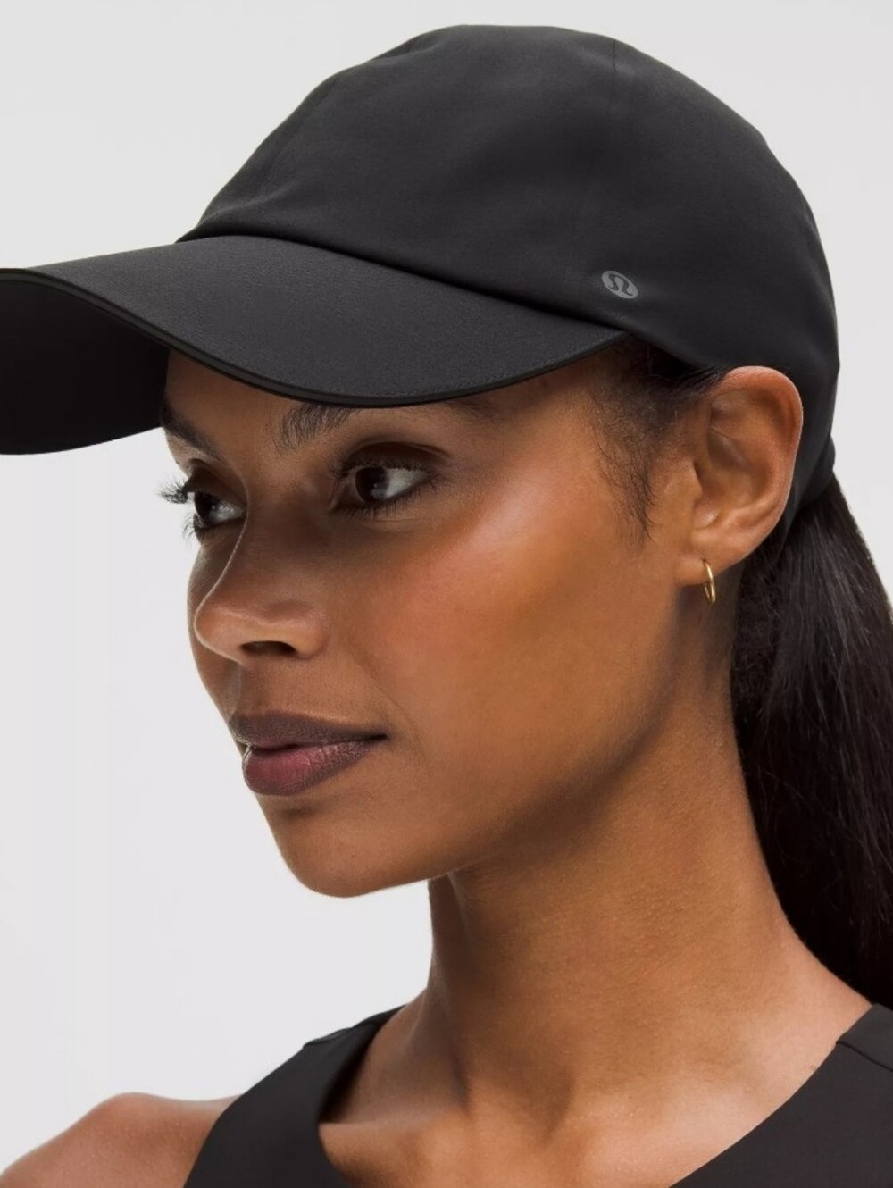 Lululemon Black Baseball Cap Adjustable Athletic Training Running Hat OS